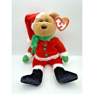 Ty Beanie‎ Baby - KRINGLE the Bear (8.5 Inch) NEW MWMTs Plush Stuffed Animal Toy